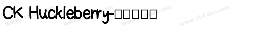 CK Huckleberry字体转换